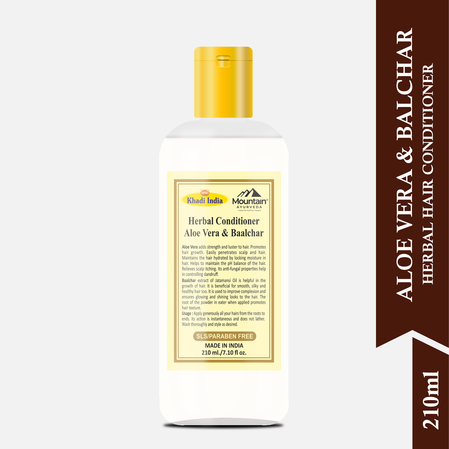 Khadi Herbal Aloe Vera & Balchar Hair Conditioner 210 ml