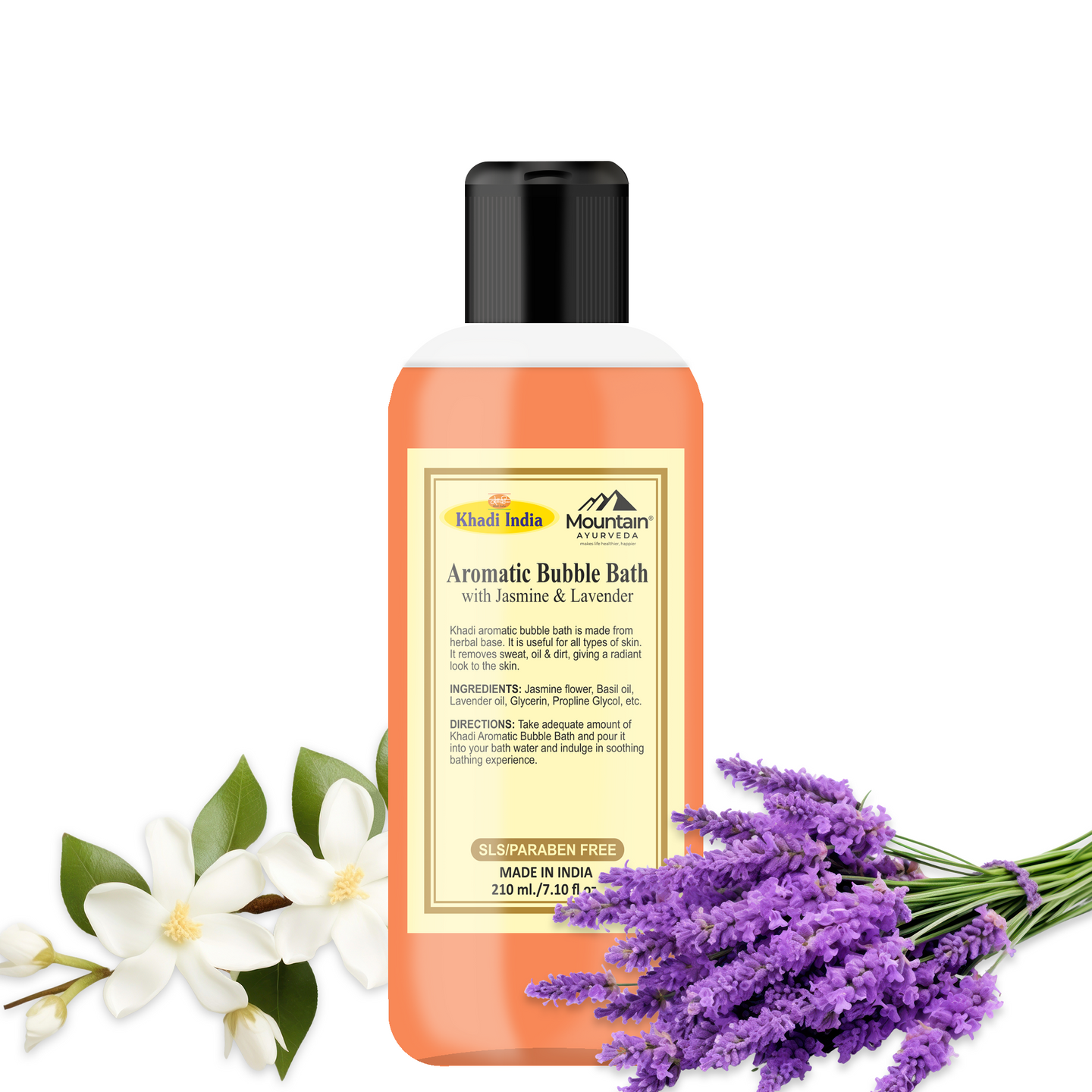 Khadi Aromatic Bubble Bath with Lavender & Jasmine 210 ml