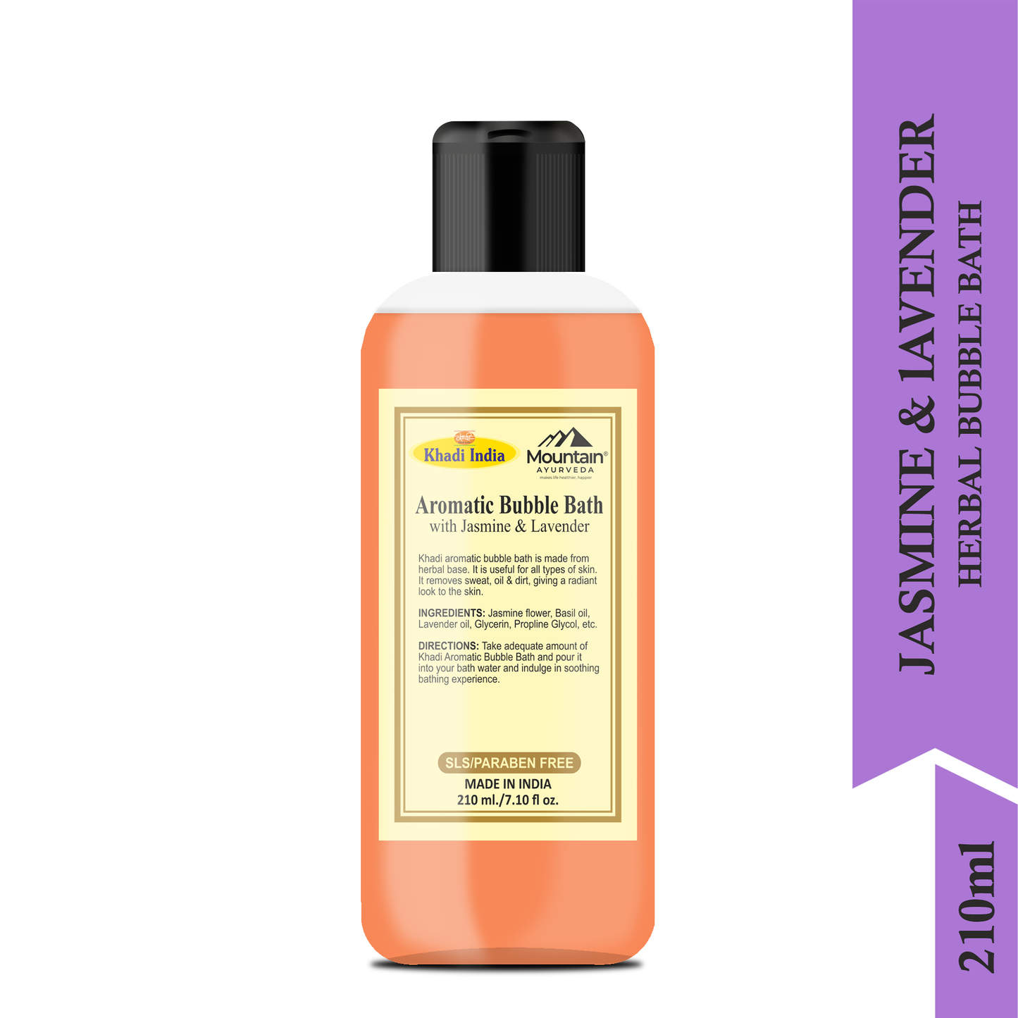 Khadi Aromatic Bubble Bath with Lavender & Jasmine 210 ml