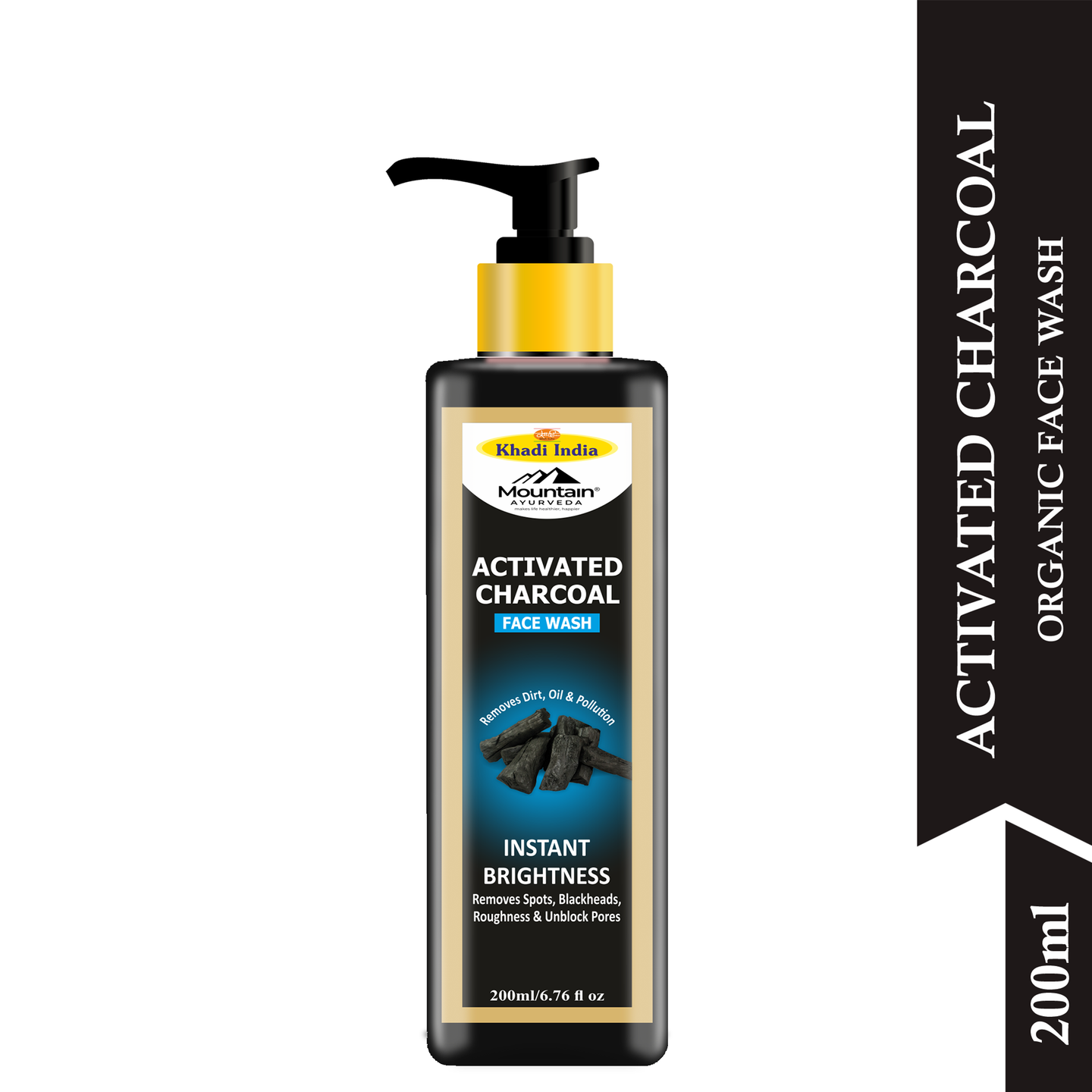 Mountain Ayurveda Activated Charcoal Face Wash 200 ml