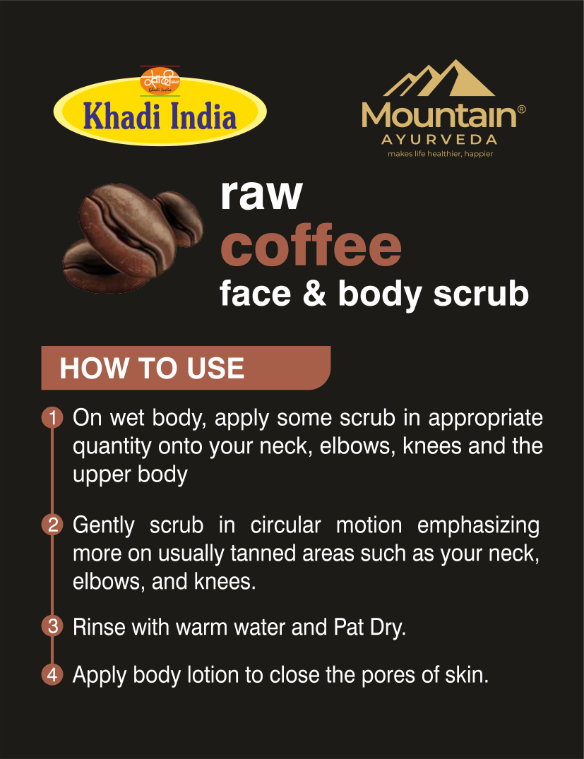 Mountain Ayurveda Raw Coffee Body Scrub 100g