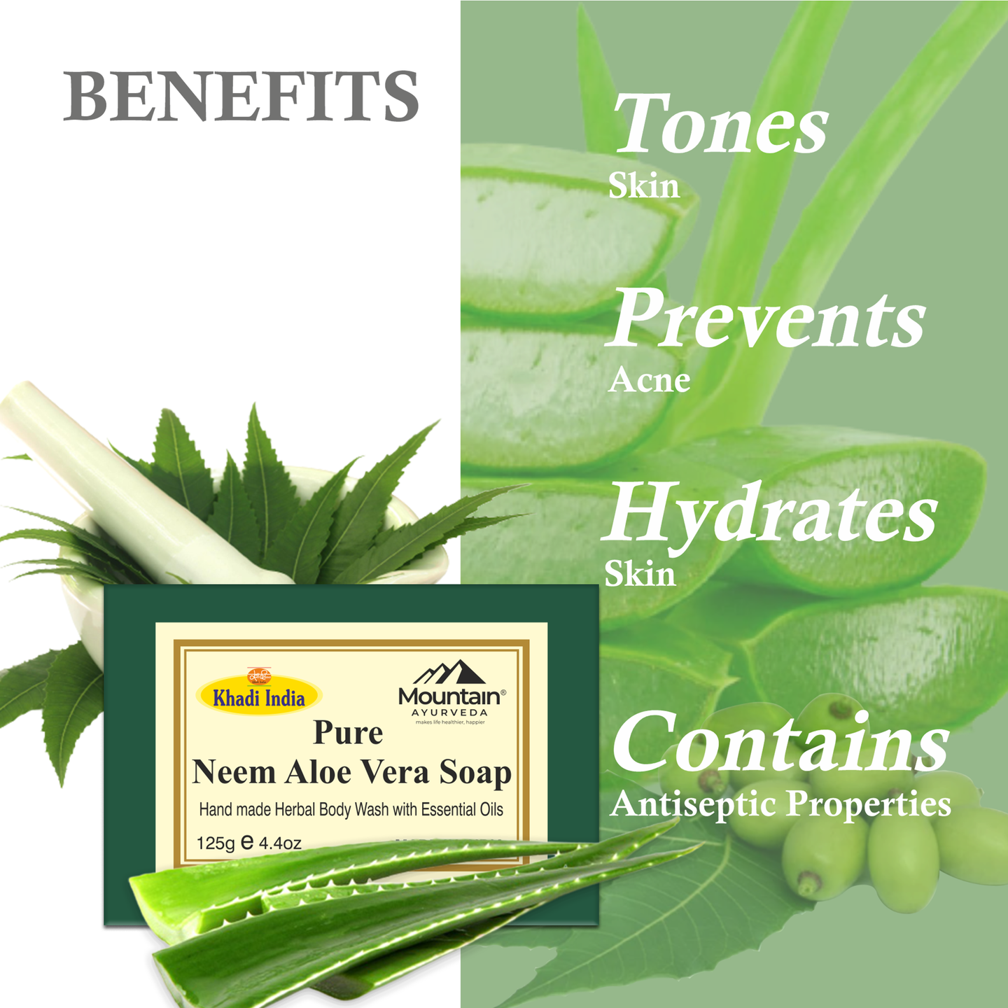 khadi neem aloevera soap