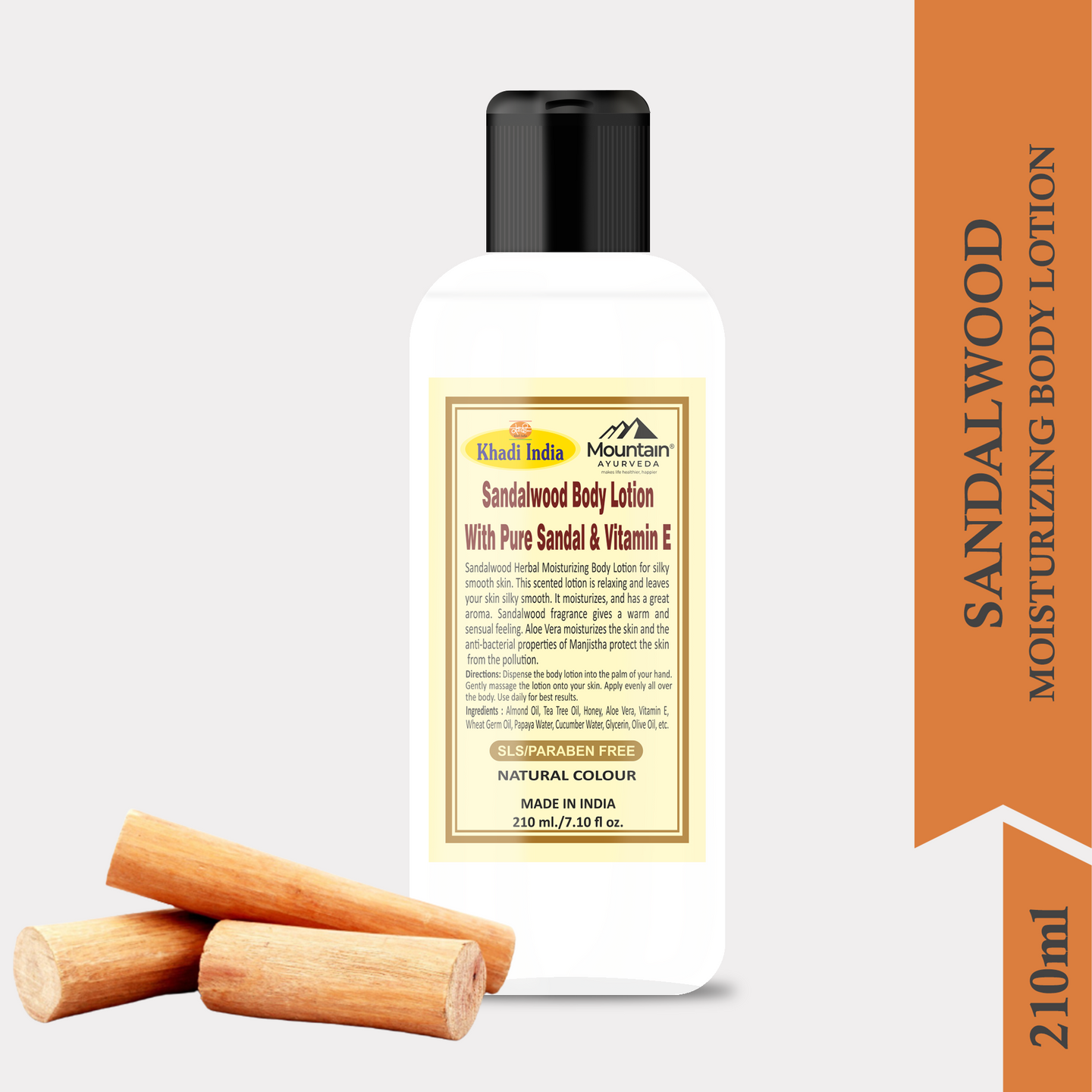 Khadi Sandalwood Body Lotion 210 ml