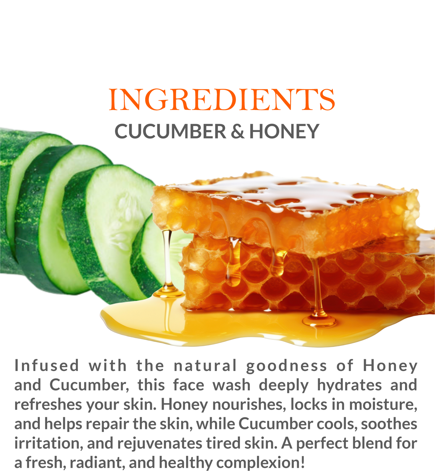 Khadi Cucumber & Honey Herbal Face Wash 210 ml