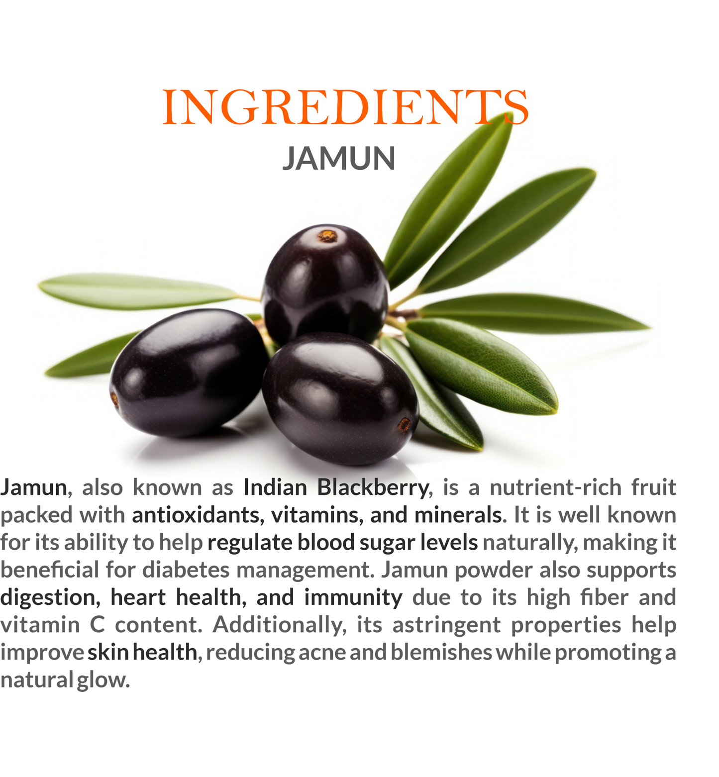 Mountain Ayurveda Jamun Powder 100g (Pack of 3)