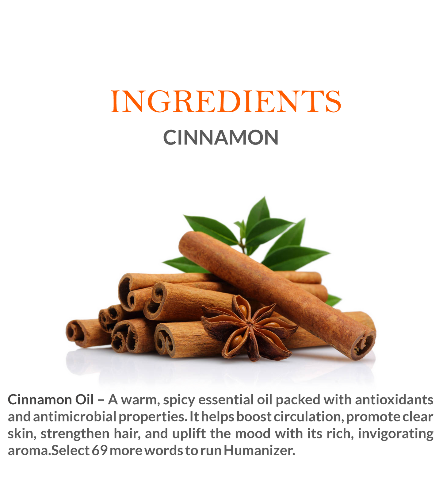 Khadi Cinnamon Essential Oil 10 ml