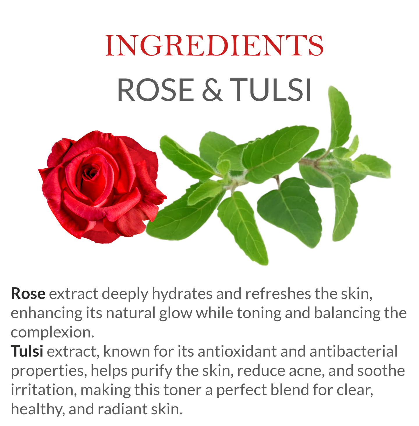 Janakshahi Rose Tulsi Toner 200 ml (Pack of 2)