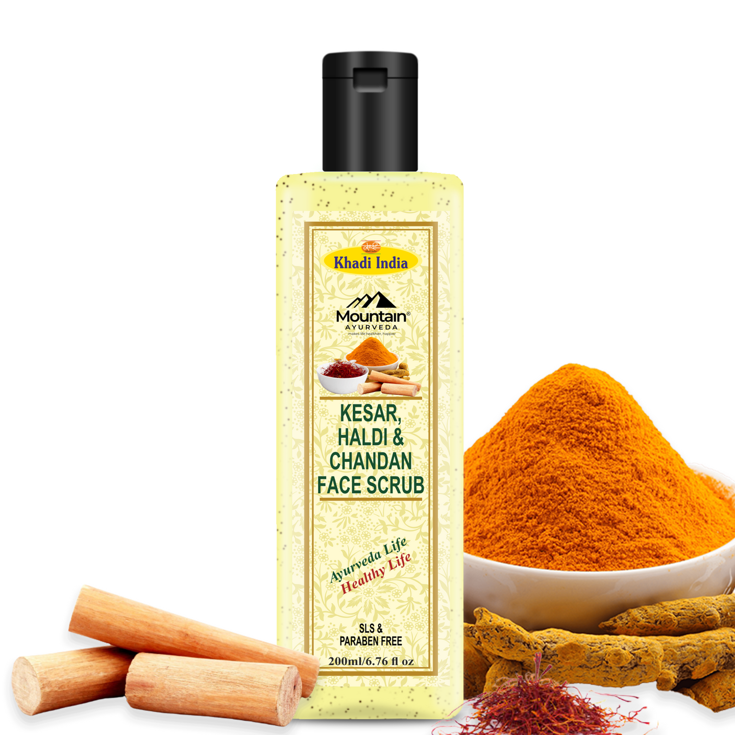 Janakshahi Kesar Haldi & Chandan Face Scrub 200 ml