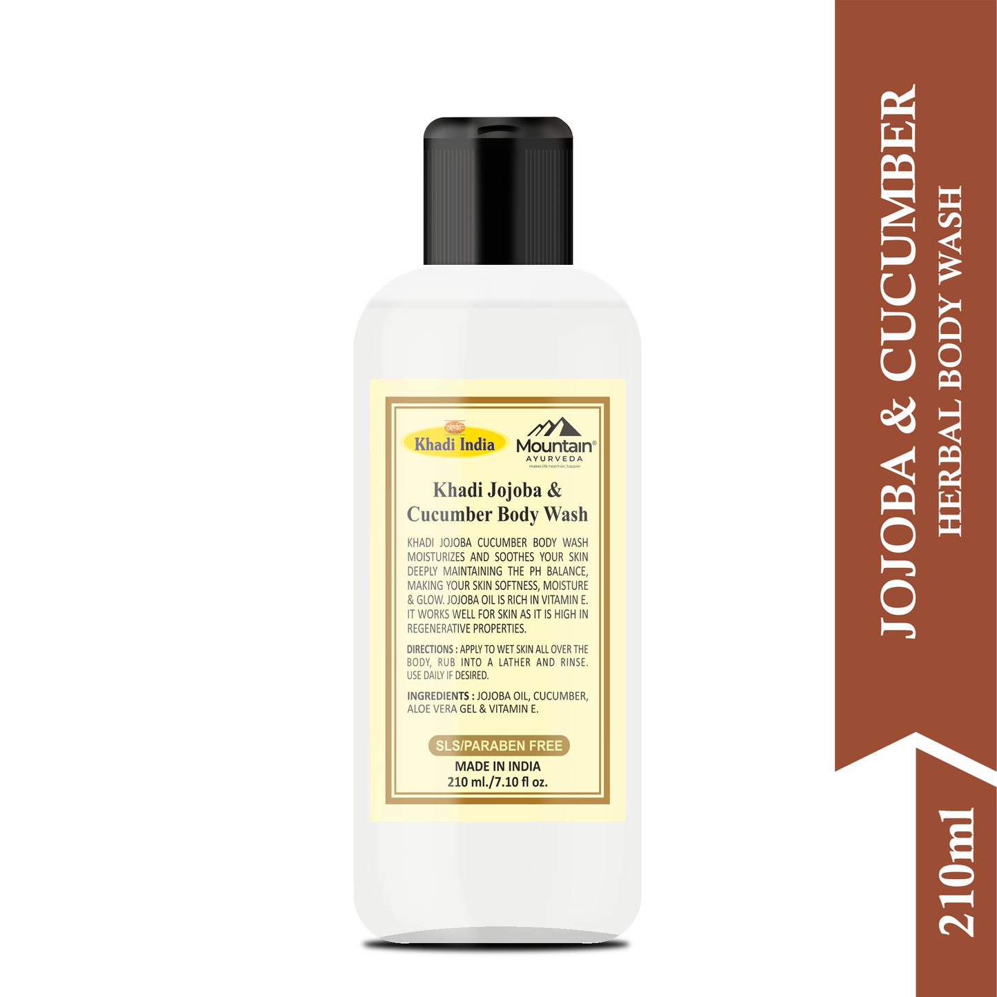 Khadi Jojoba & Cucumber Body Wash 210 ml