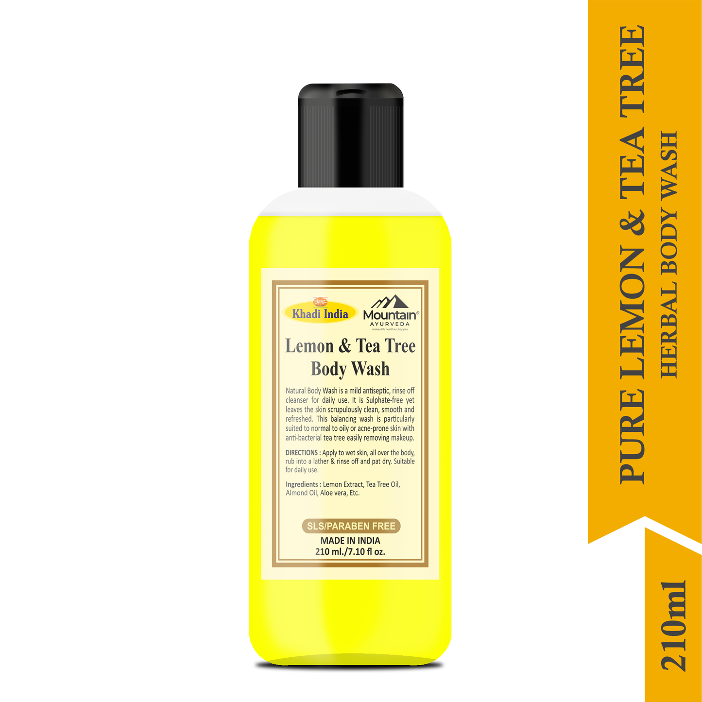 Khadi Lemon & Tea Tree Body Wash 210 ml