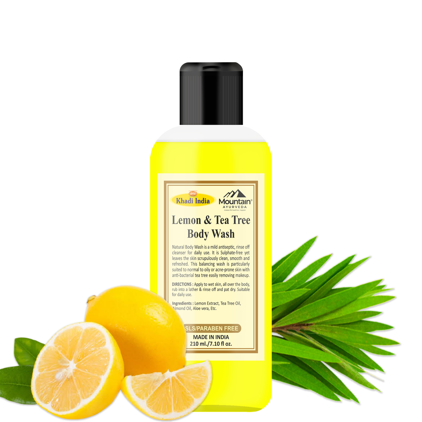 Khadi Lemon & Tea Tree Body Wash 210 ml