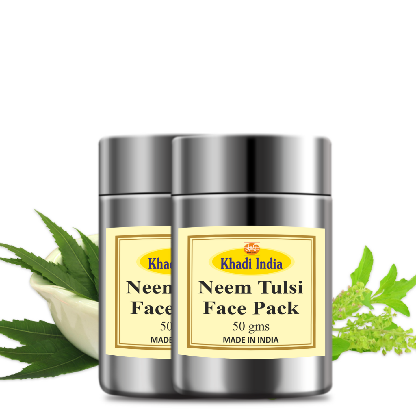 Khadi Neem Tulsi Face Pack 50g (Pack of 2)