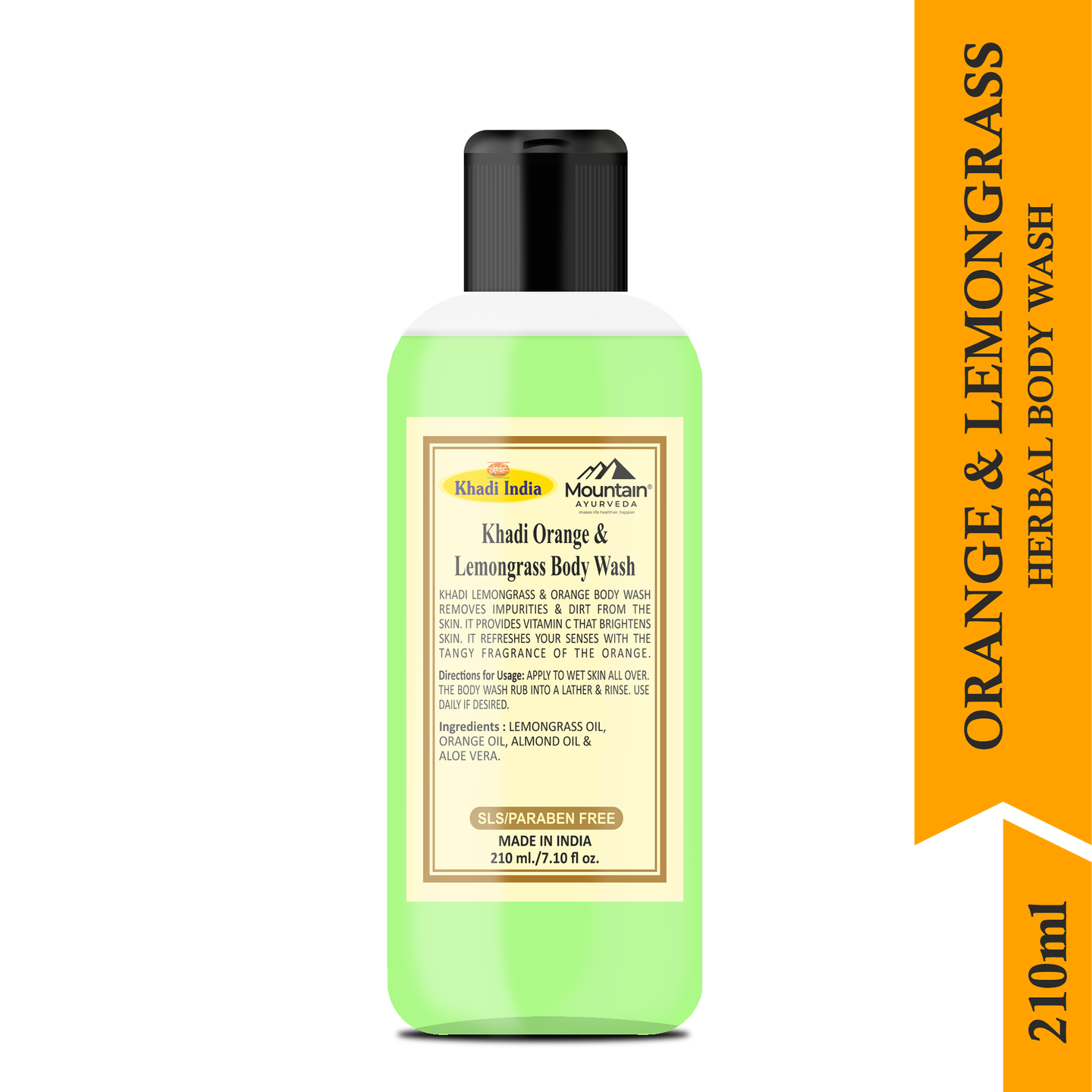 Khadi Orange & Lemongrass Body wash 210 ml