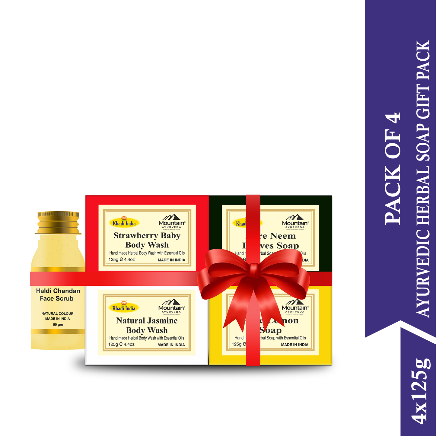 Khadi Gift Soap Combo of 4