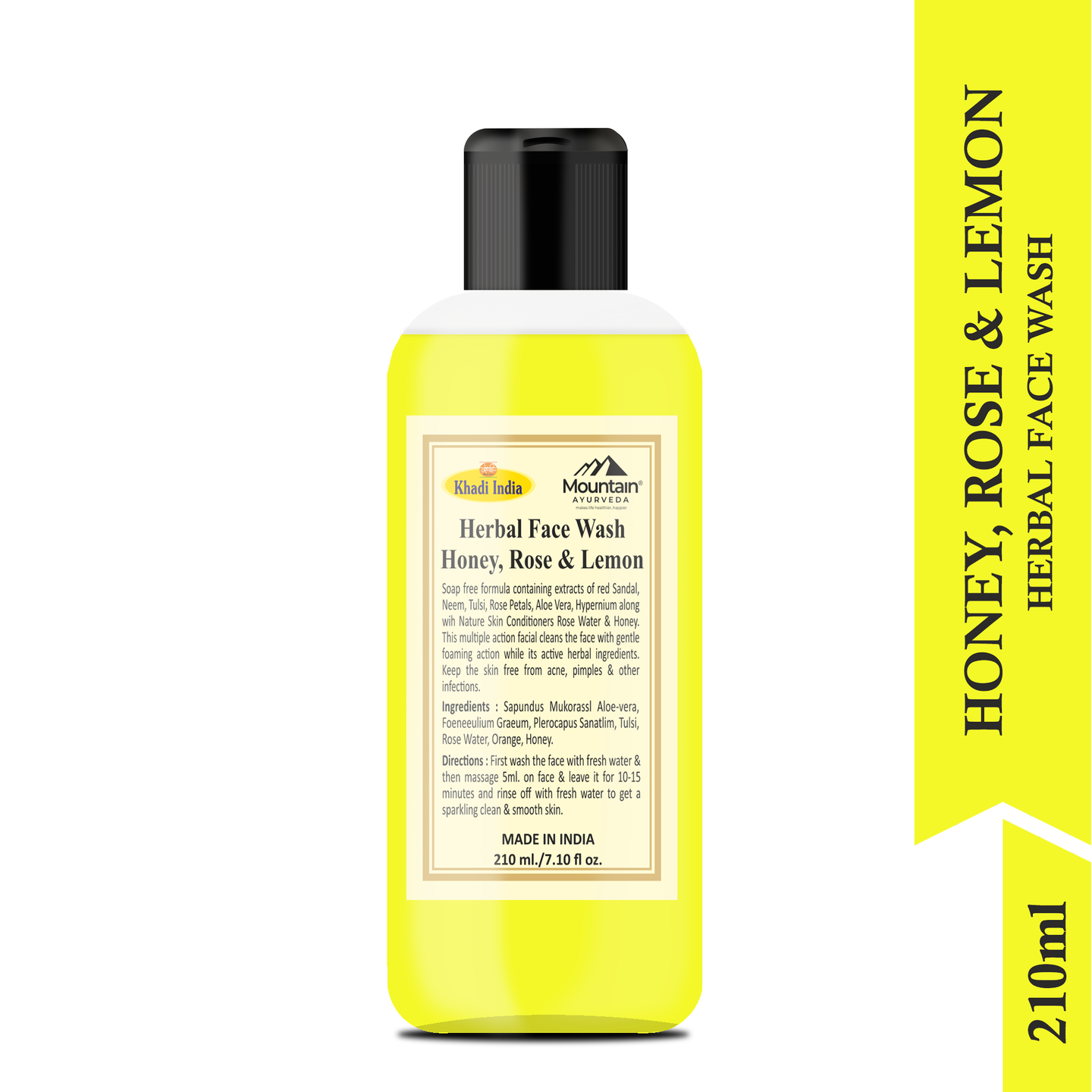 Khadi Honey Rose & Lemon Herbal Face Wash 210 ml