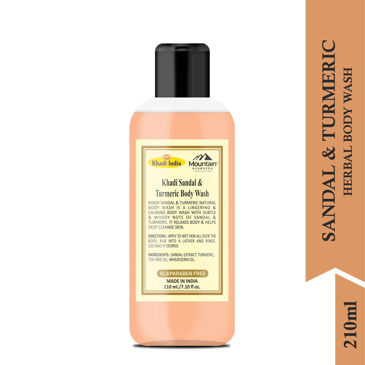 Khadi Sandal & Turmeric Body Wash 210 ml