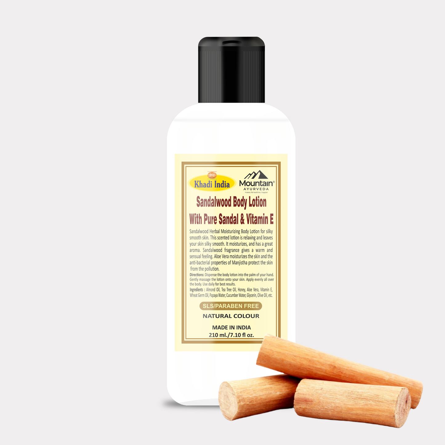 Khadi Sandalwood Body Lotion 210 ml