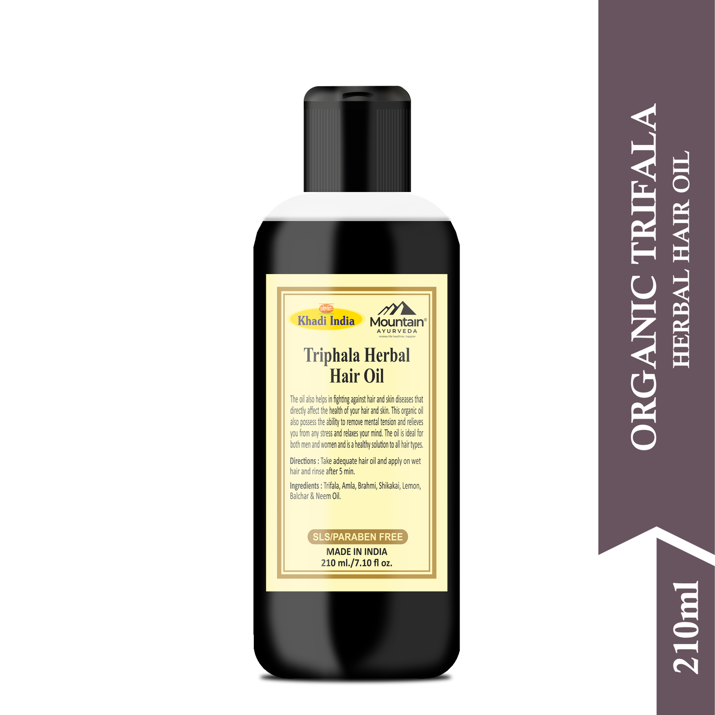 Khadi Triphala Hair Oil 210 ml (Pack of 2)