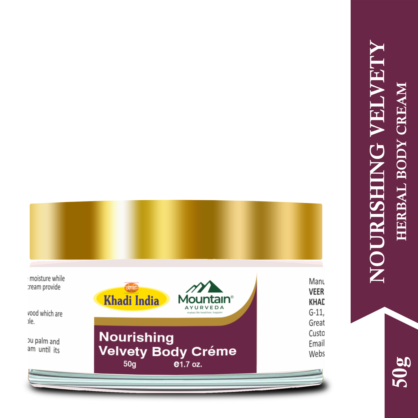 Mountain Ayurveda Nourishing Velvetty Body Creme 50g