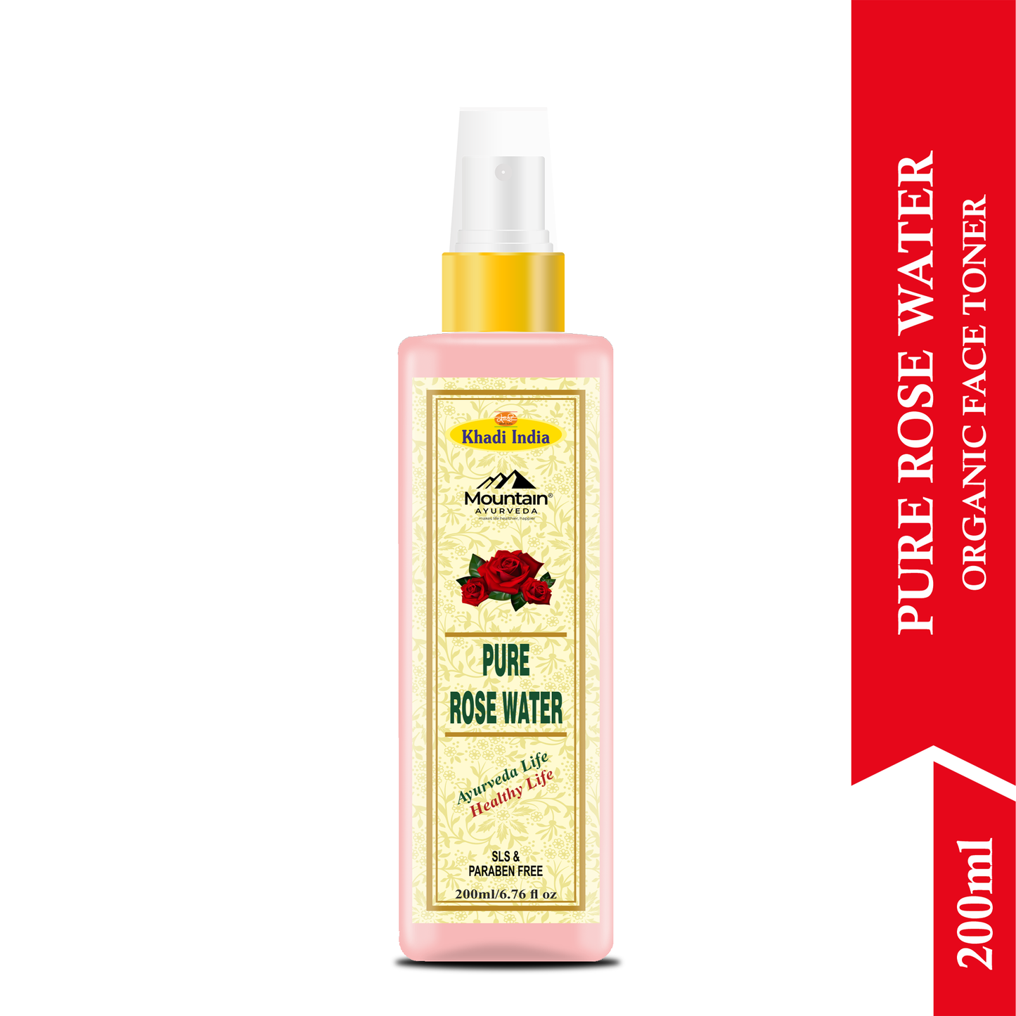 Pure Steam-Distilled Rose Water – Refreshing & Soothing for All Skin Types