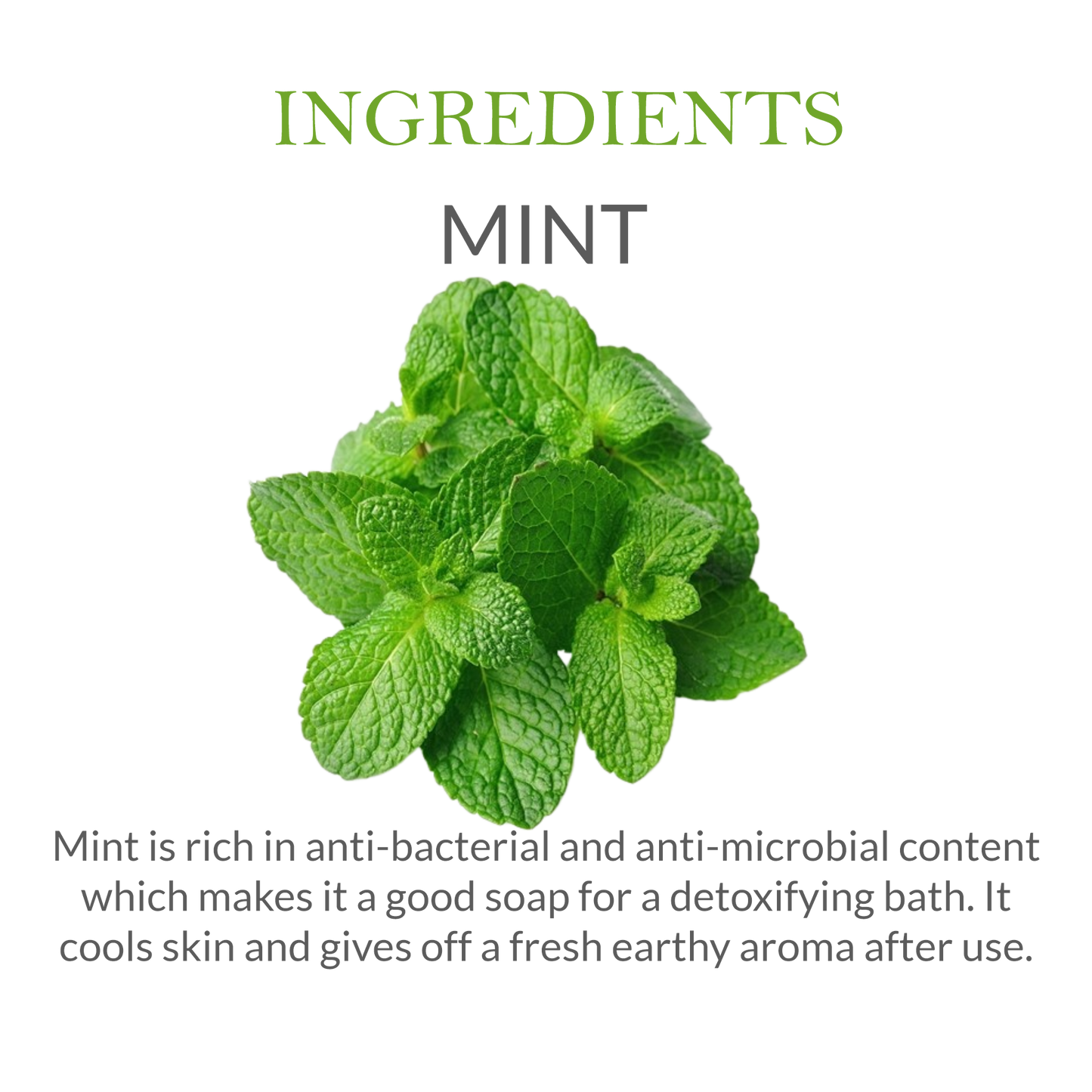 Khadi Mint Soap Ingredients – Natural Mint Extracts & Essential Oils