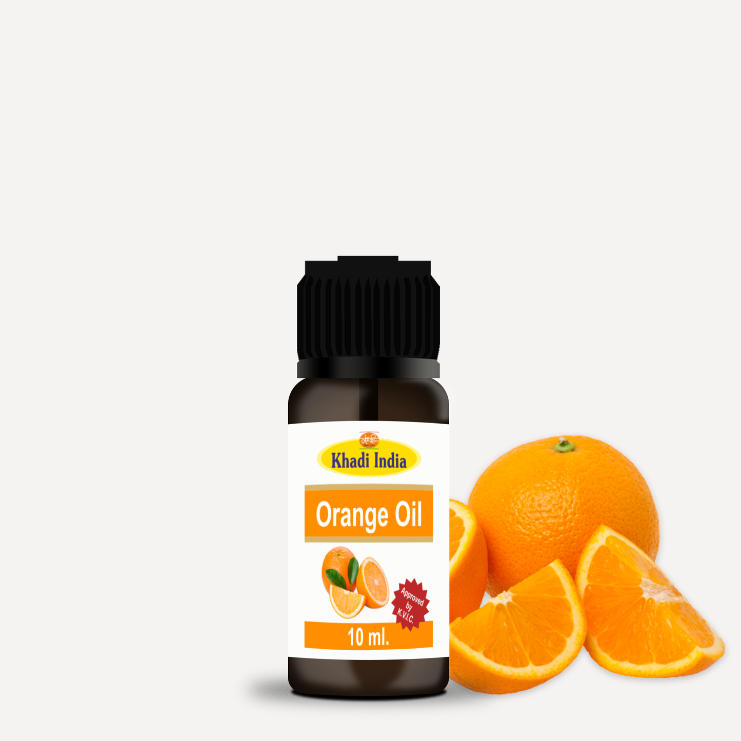 Khadi Orange Essential Oil 10ml – 100% Pure & Natural for Skin, Hair & Aromatherapy